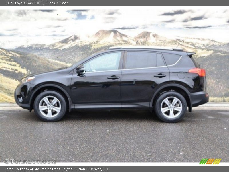 Black / Black 2015 Toyota RAV4 XLE