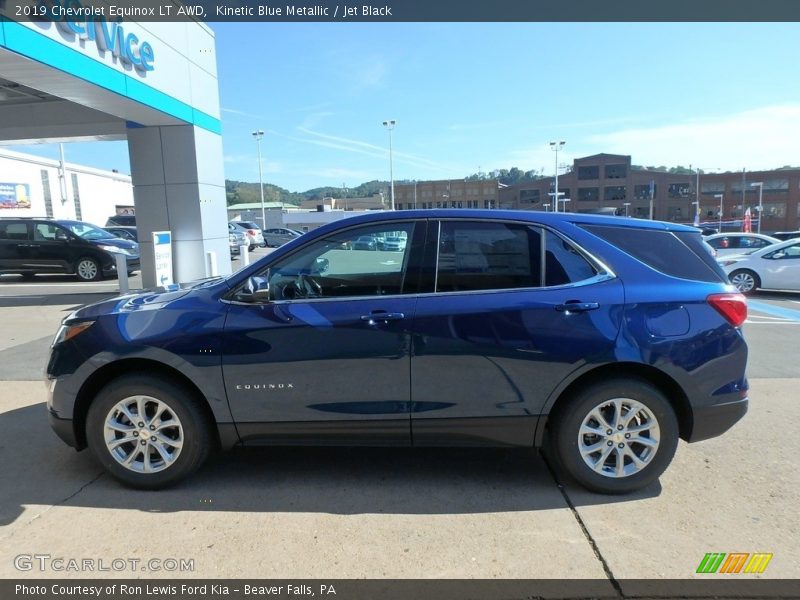 Kinetic Blue Metallic / Jet Black 2019 Chevrolet Equinox LT AWD