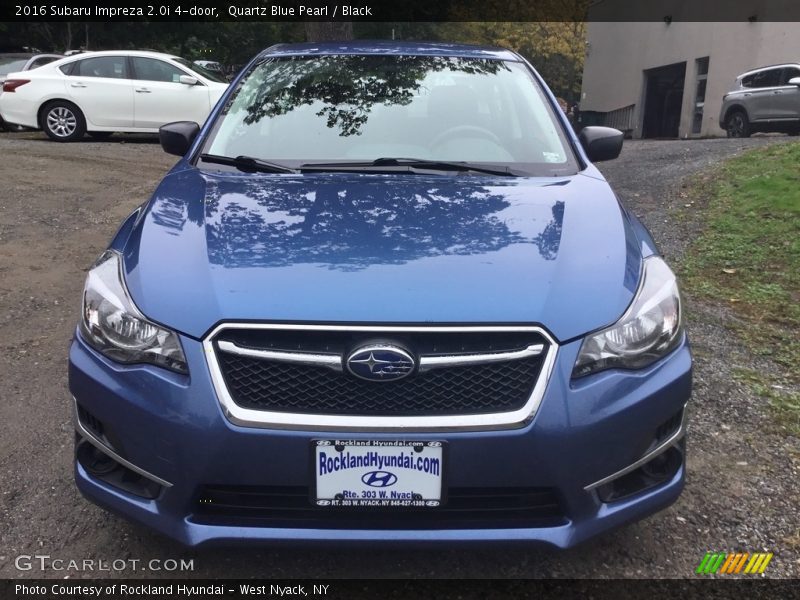 Quartz Blue Pearl / Black 2016 Subaru Impreza 2.0i 4-door