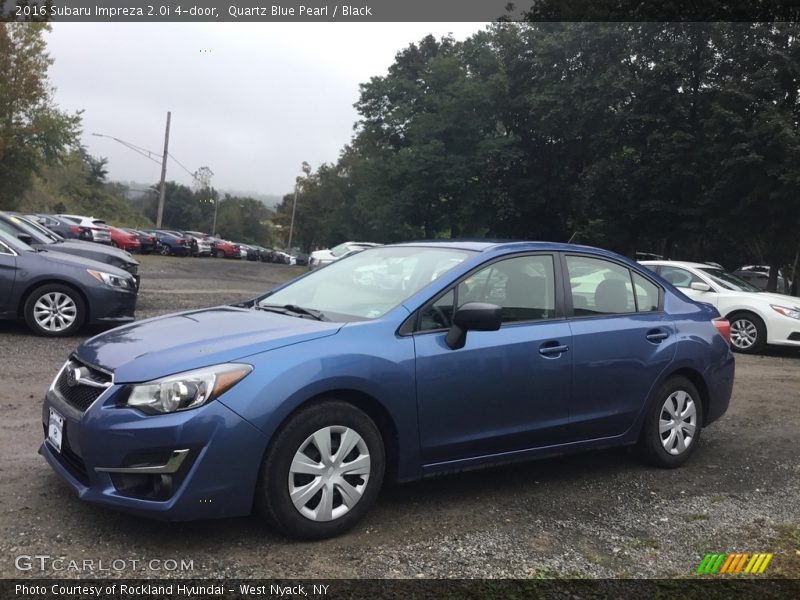 Quartz Blue Pearl / Black 2016 Subaru Impreza 2.0i 4-door