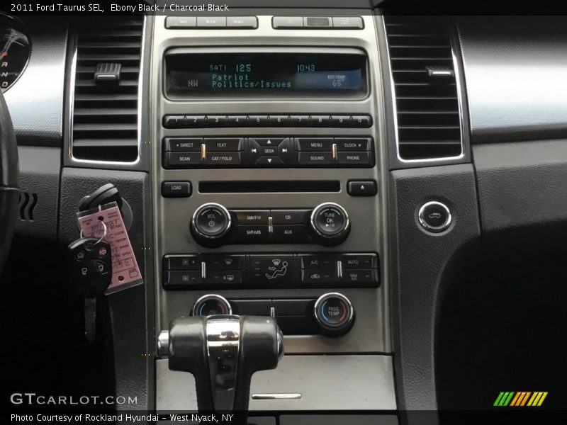 Ebony Black / Charcoal Black 2011 Ford Taurus SEL