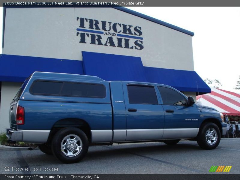Atlantic Blue Pearl / Medium Slate Gray 2006 Dodge Ram 1500 SLT Mega Cab
