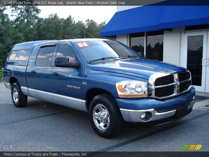 Atlantic Blue Pearl / Medium Slate Gray 2006 Dodge Ram 1500 SLT Mega Cab