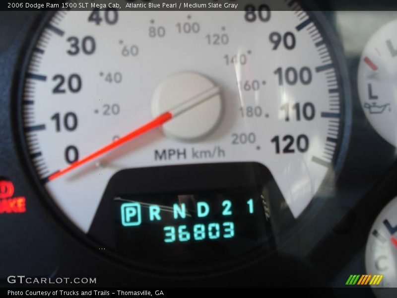 Atlantic Blue Pearl / Medium Slate Gray 2006 Dodge Ram 1500 SLT Mega Cab