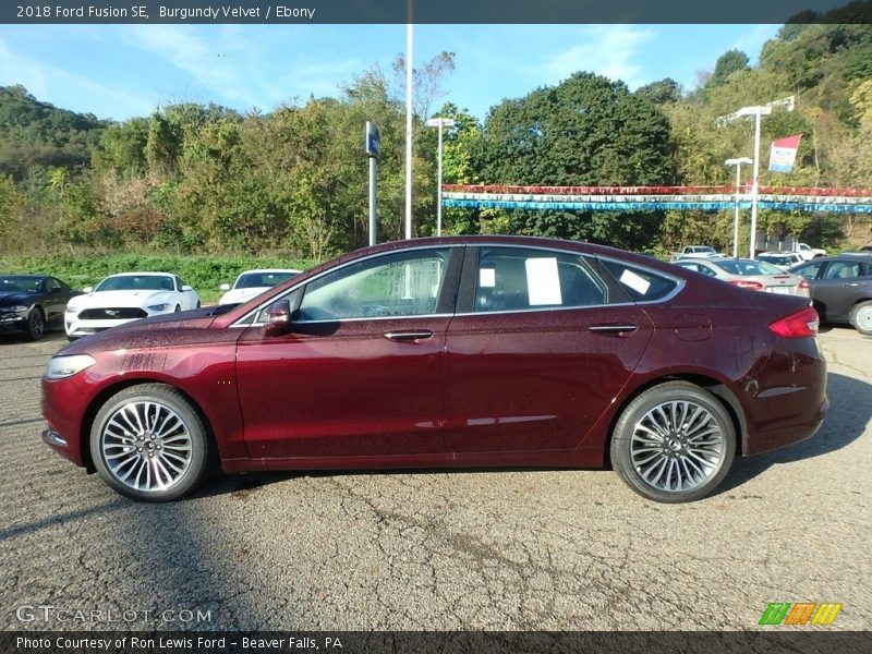 Burgundy Velvet / Ebony 2018 Ford Fusion SE