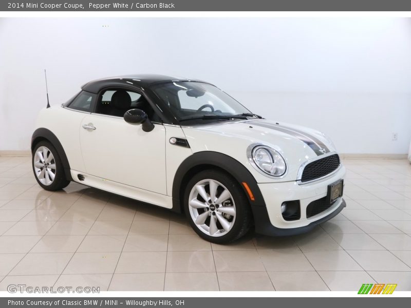 Pepper White / Carbon Black 2014 Mini Cooper Coupe