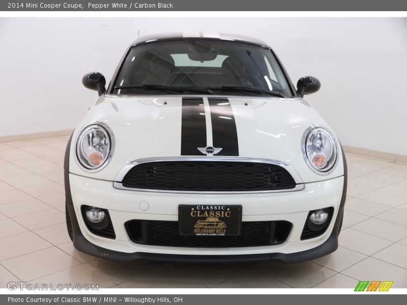Pepper White / Carbon Black 2014 Mini Cooper Coupe