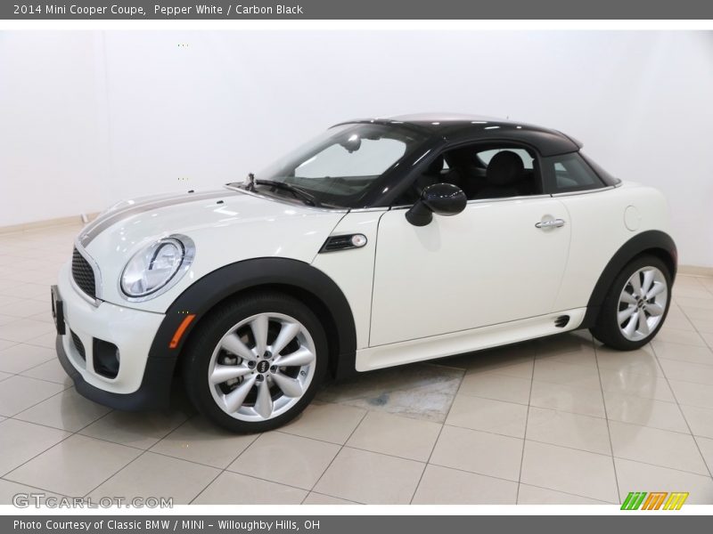 Pepper White / Carbon Black 2014 Mini Cooper Coupe