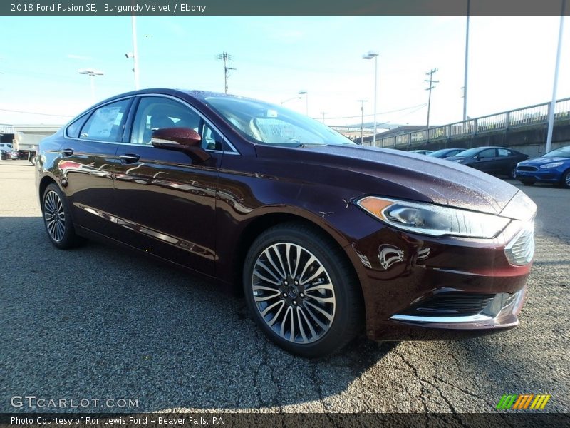 Burgundy Velvet / Ebony 2018 Ford Fusion SE