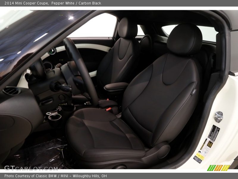 Pepper White / Carbon Black 2014 Mini Cooper Coupe