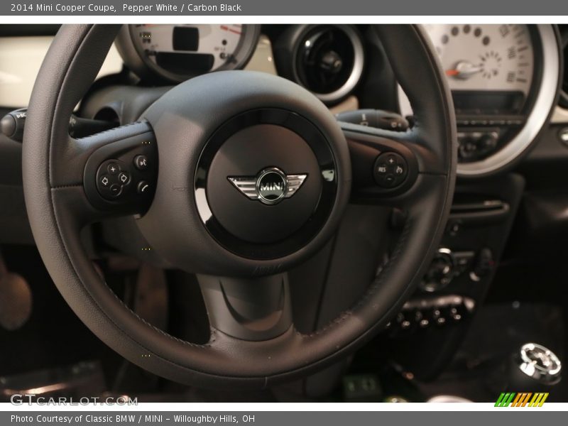 Pepper White / Carbon Black 2014 Mini Cooper Coupe