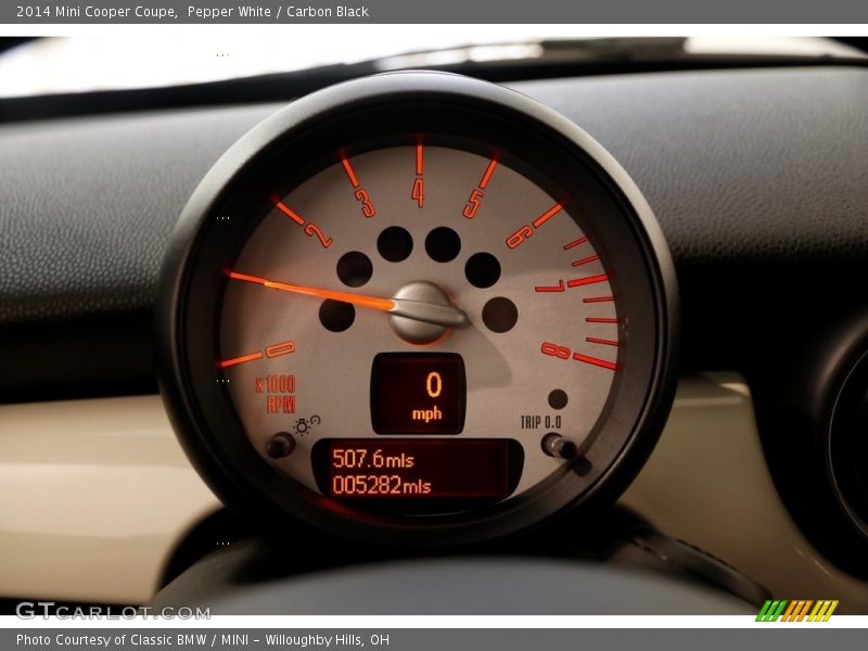 Pepper White / Carbon Black 2014 Mini Cooper Coupe