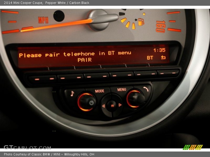 Pepper White / Carbon Black 2014 Mini Cooper Coupe