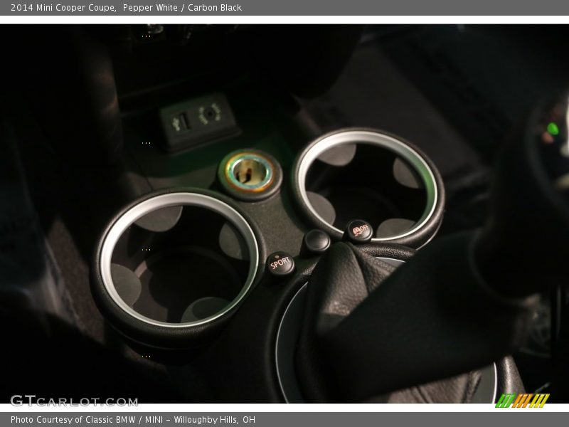 Pepper White / Carbon Black 2014 Mini Cooper Coupe