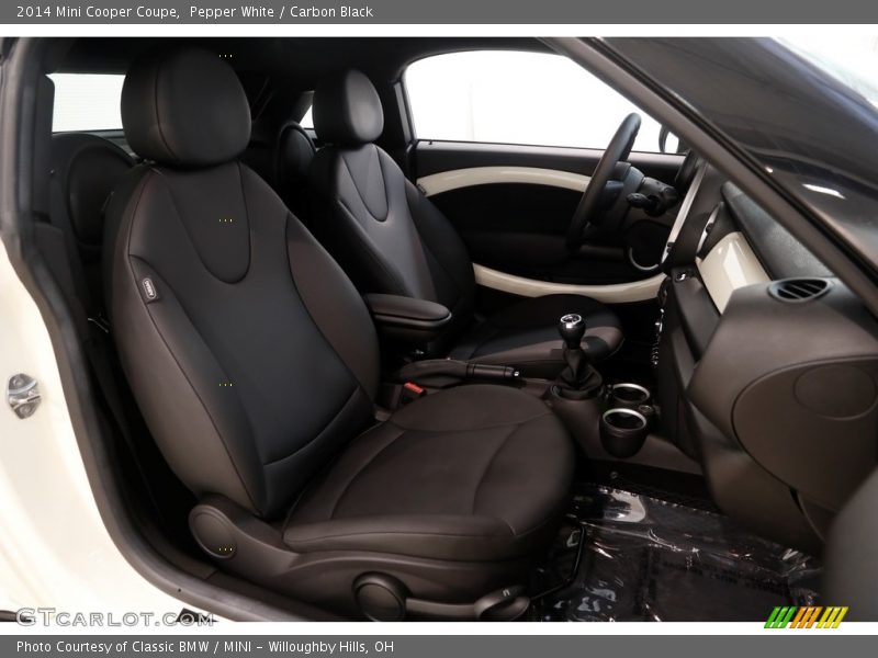 Pepper White / Carbon Black 2014 Mini Cooper Coupe