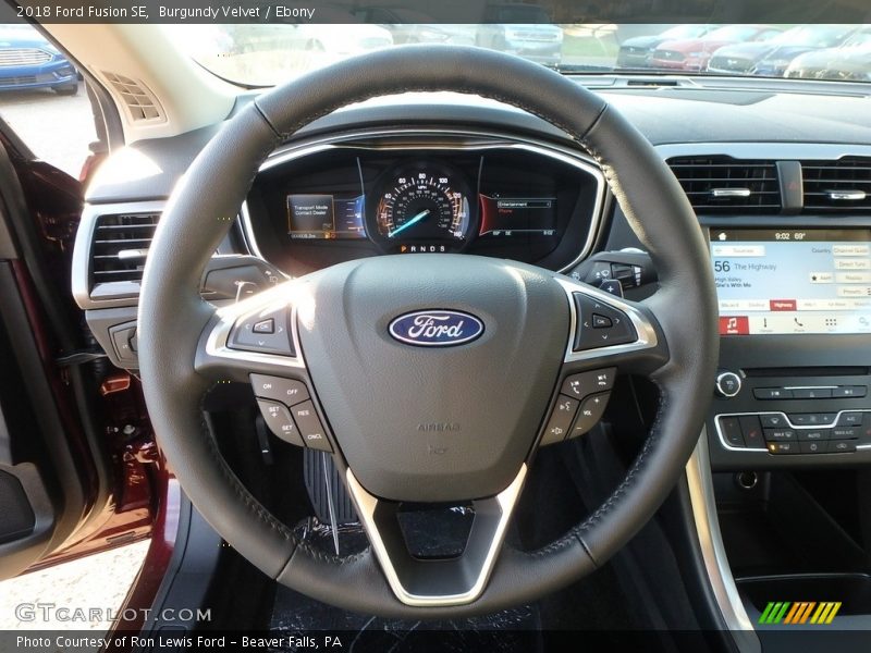 Burgundy Velvet / Ebony 2018 Ford Fusion SE