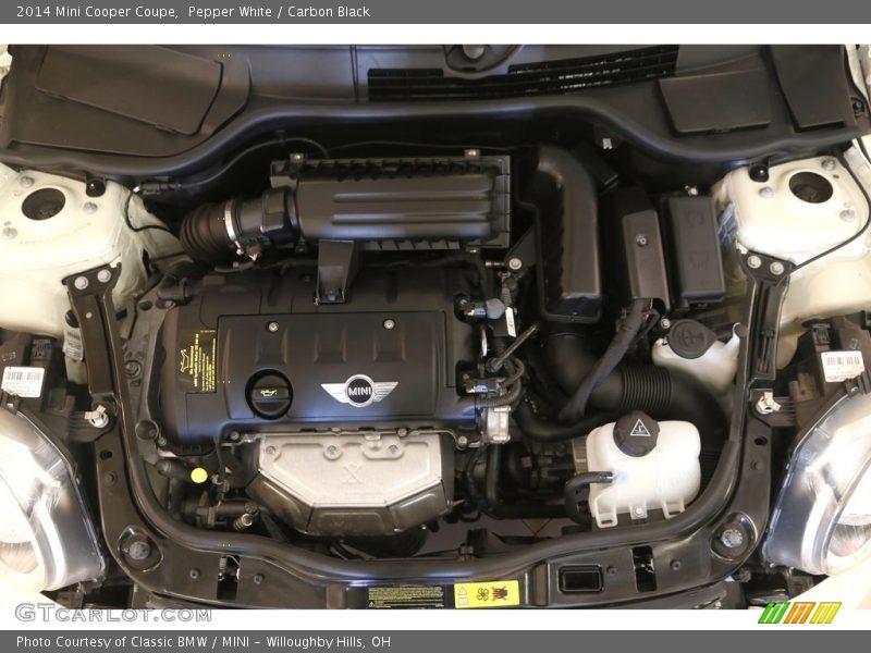 Pepper White / Carbon Black 2014 Mini Cooper Coupe