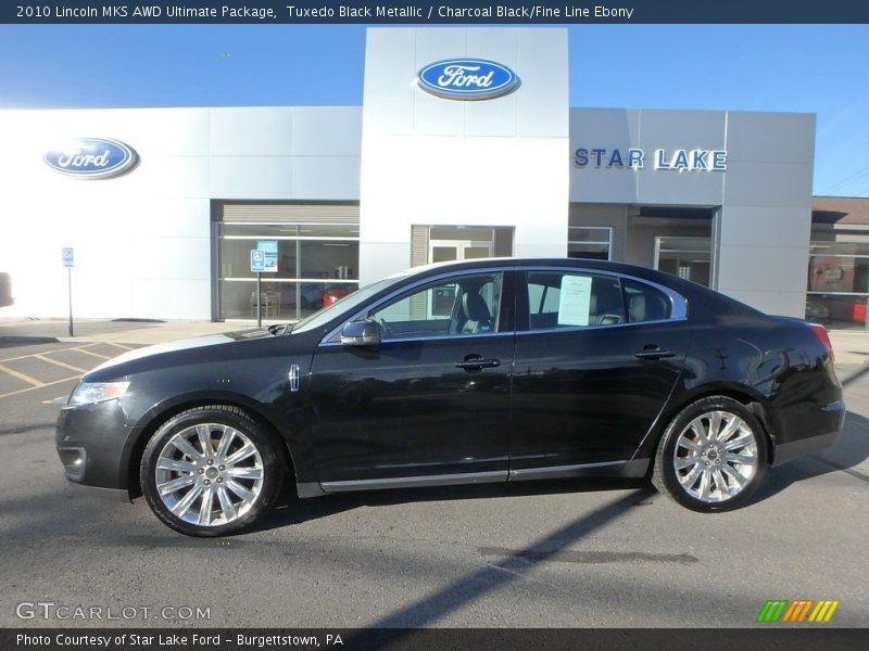 Tuxedo Black Metallic / Charcoal Black/Fine Line Ebony 2010 Lincoln MKS AWD Ultimate Package