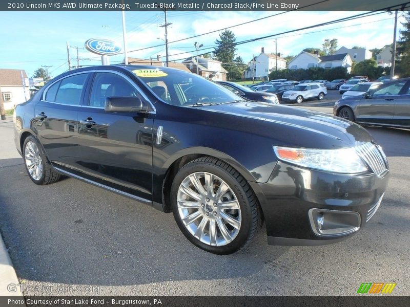 Tuxedo Black Metallic / Charcoal Black/Fine Line Ebony 2010 Lincoln MKS AWD Ultimate Package