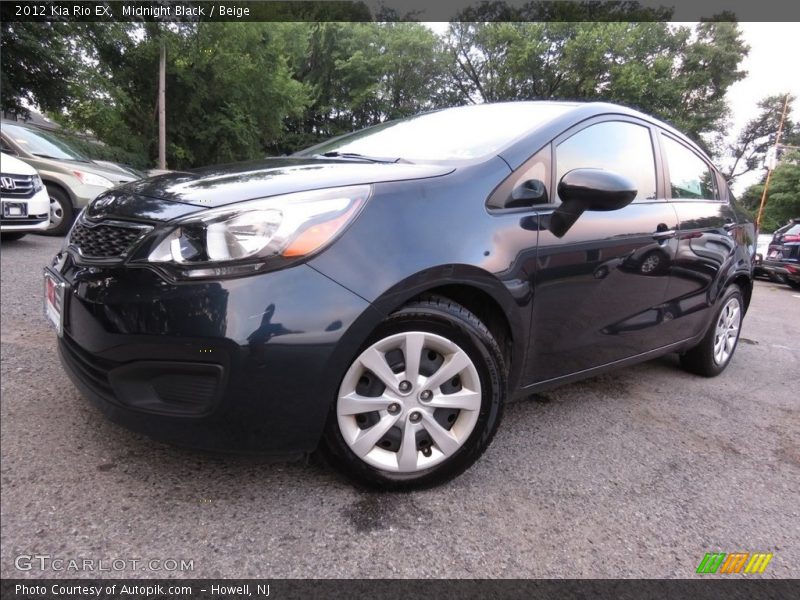 Midnight Black / Beige 2012 Kia Rio EX