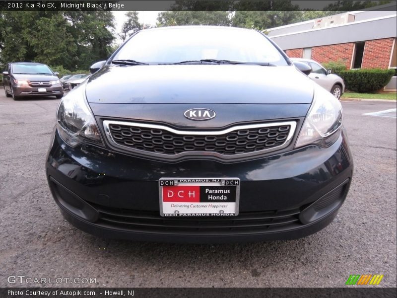 Midnight Black / Beige 2012 Kia Rio EX
