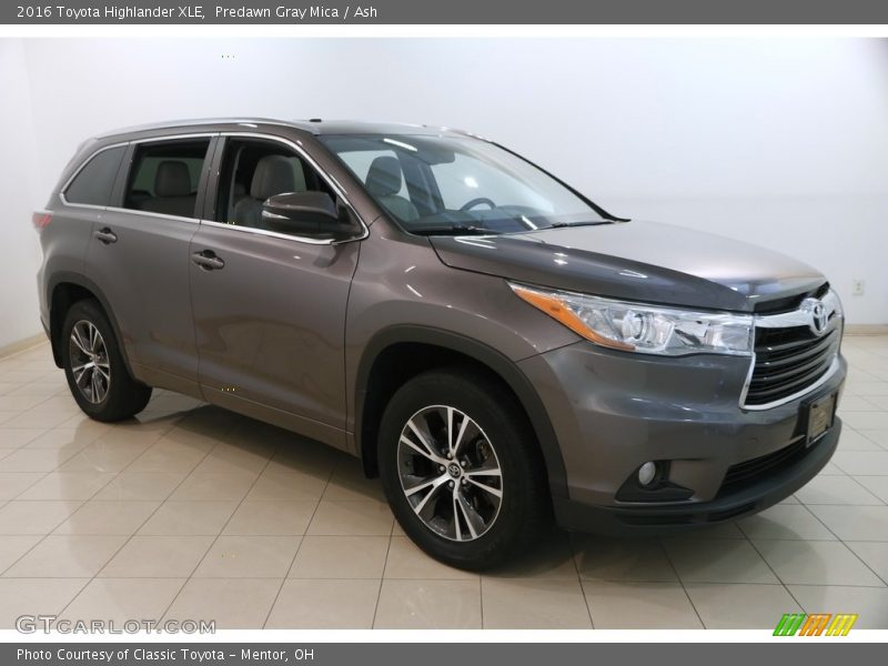 Predawn Gray Mica / Ash 2016 Toyota Highlander XLE