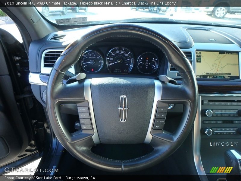 Tuxedo Black Metallic / Charcoal Black/Fine Line Ebony 2010 Lincoln MKS AWD Ultimate Package