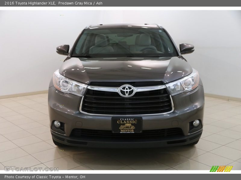 Predawn Gray Mica / Ash 2016 Toyota Highlander XLE