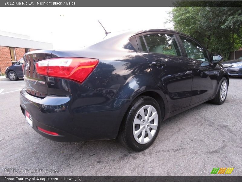 Midnight Black / Beige 2012 Kia Rio EX