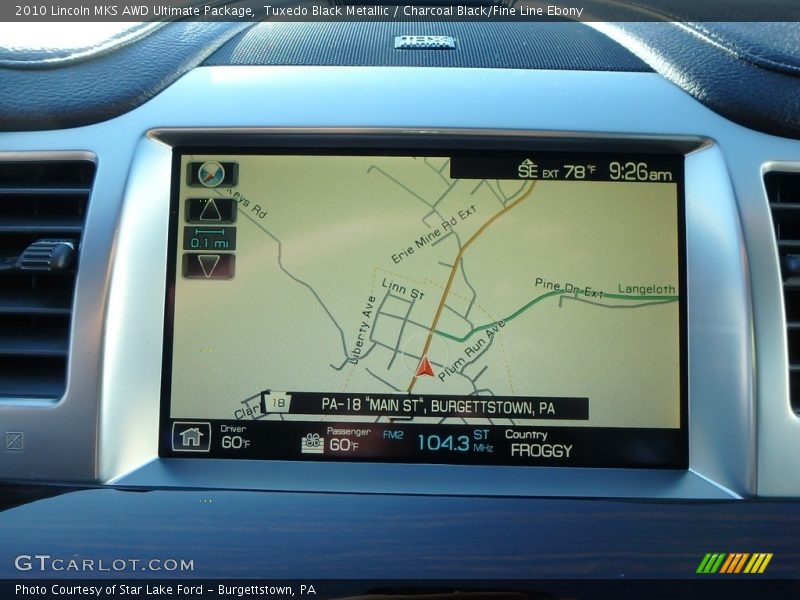 Tuxedo Black Metallic / Charcoal Black/Fine Line Ebony 2010 Lincoln MKS AWD Ultimate Package