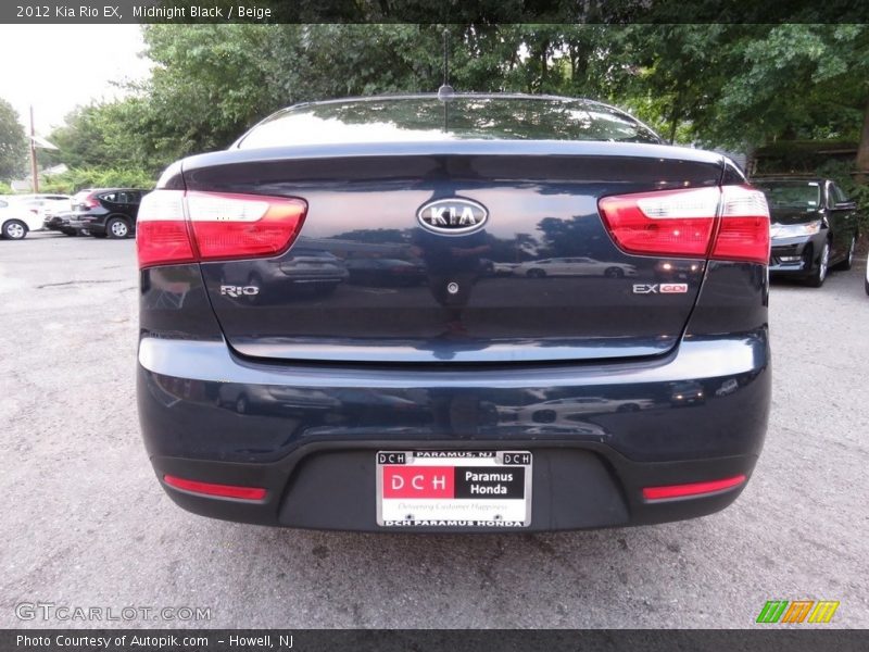 Midnight Black / Beige 2012 Kia Rio EX