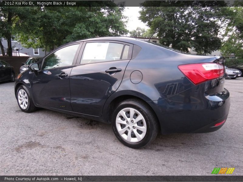 Midnight Black / Beige 2012 Kia Rio EX