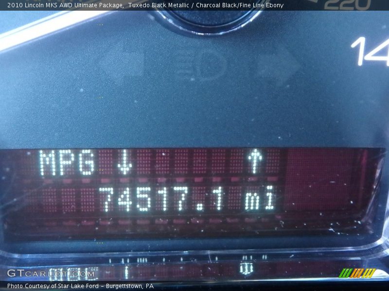 Tuxedo Black Metallic / Charcoal Black/Fine Line Ebony 2010 Lincoln MKS AWD Ultimate Package