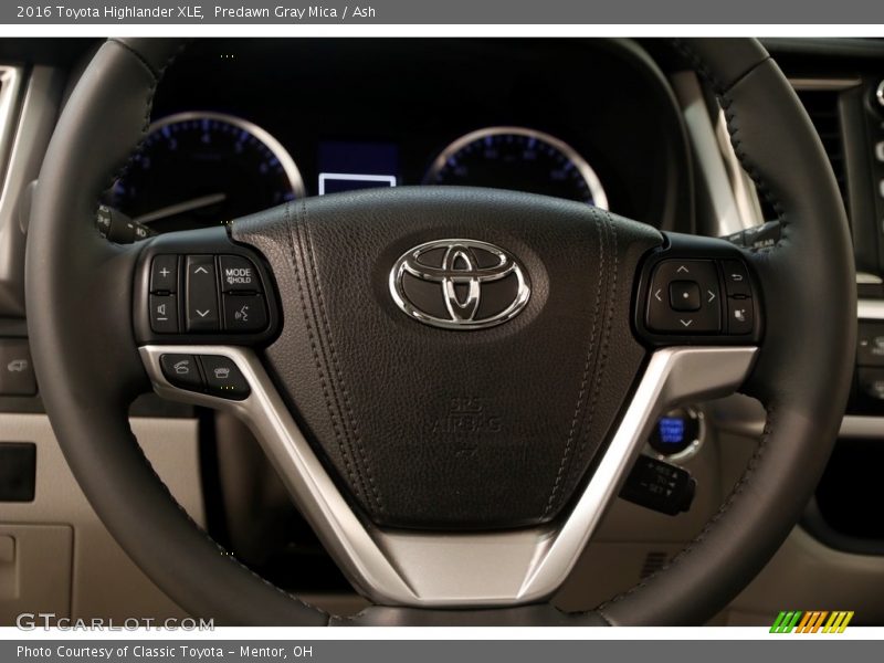 Predawn Gray Mica / Ash 2016 Toyota Highlander XLE