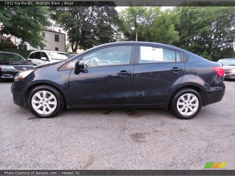 Midnight Black / Beige 2012 Kia Rio EX