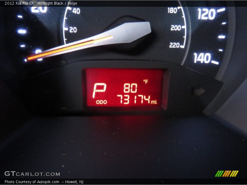 Midnight Black / Beige 2012 Kia Rio EX