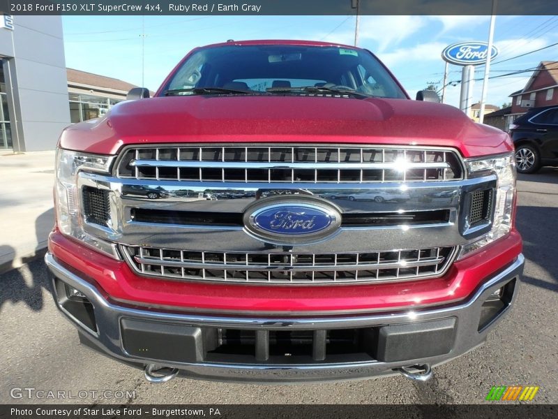 Ruby Red / Earth Gray 2018 Ford F150 XLT SuperCrew 4x4