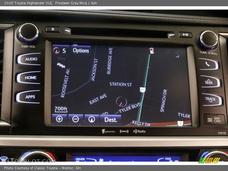 Predawn Gray Mica / Ash 2016 Toyota Highlander XLE