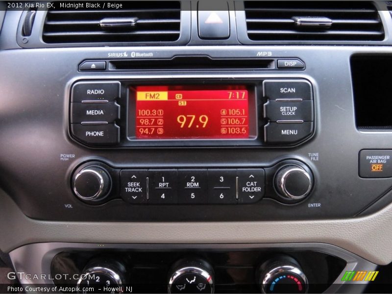 Midnight Black / Beige 2012 Kia Rio EX