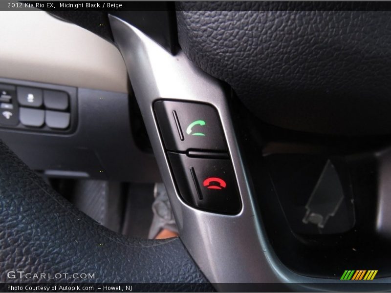 Midnight Black / Beige 2012 Kia Rio EX