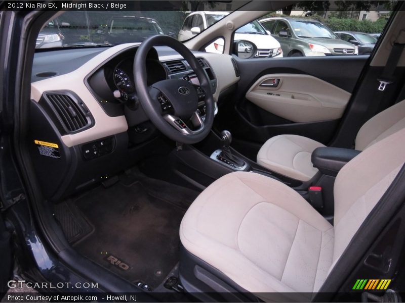 Midnight Black / Beige 2012 Kia Rio EX