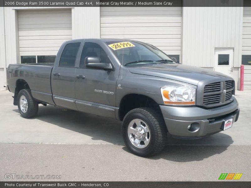 Mineral Gray Metallic / Medium Slate Gray 2006 Dodge Ram 3500 Laramie Quad Cab 4x4