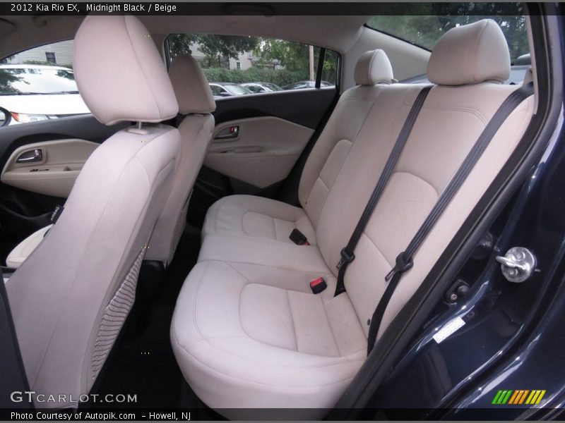 Midnight Black / Beige 2012 Kia Rio EX