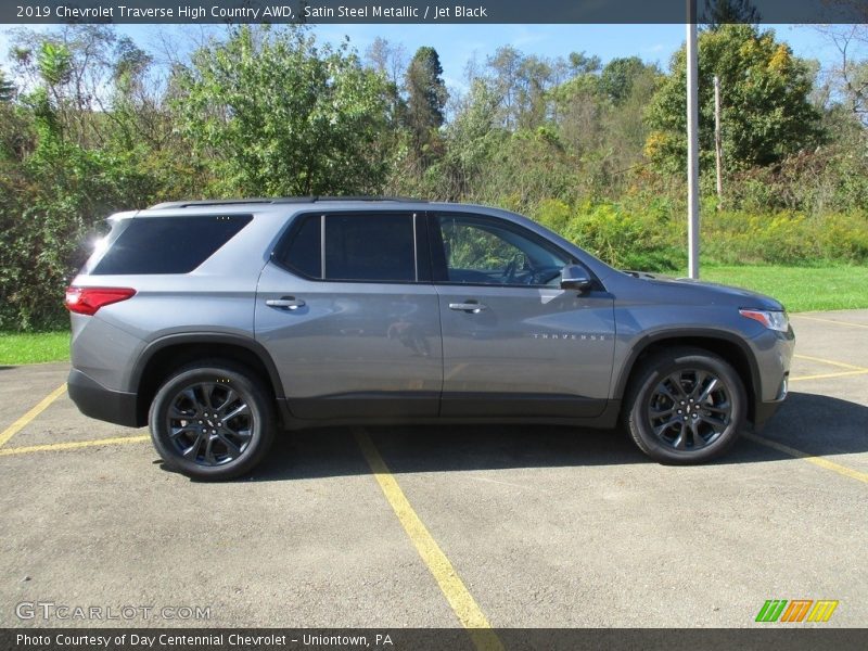 Satin Steel Metallic / Jet Black 2019 Chevrolet Traverse High Country AWD