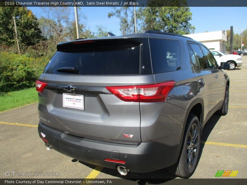Satin Steel Metallic / Jet Black 2019 Chevrolet Traverse High Country AWD