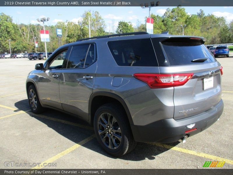 Satin Steel Metallic / Jet Black 2019 Chevrolet Traverse High Country AWD