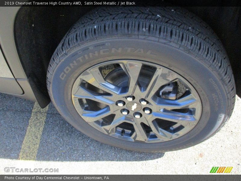 Satin Steel Metallic / Jet Black 2019 Chevrolet Traverse High Country AWD