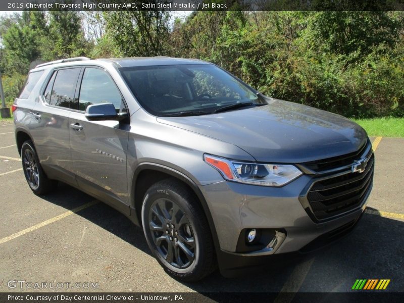 Satin Steel Metallic / Jet Black 2019 Chevrolet Traverse High Country AWD