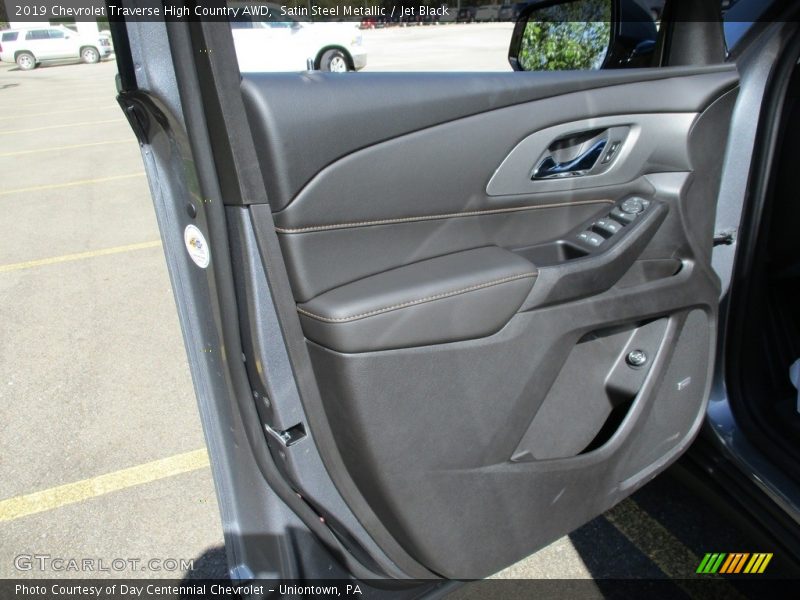 Satin Steel Metallic / Jet Black 2019 Chevrolet Traverse High Country AWD
