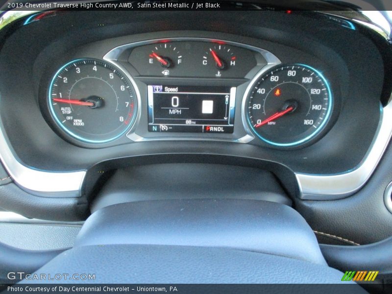 Satin Steel Metallic / Jet Black 2019 Chevrolet Traverse High Country AWD
